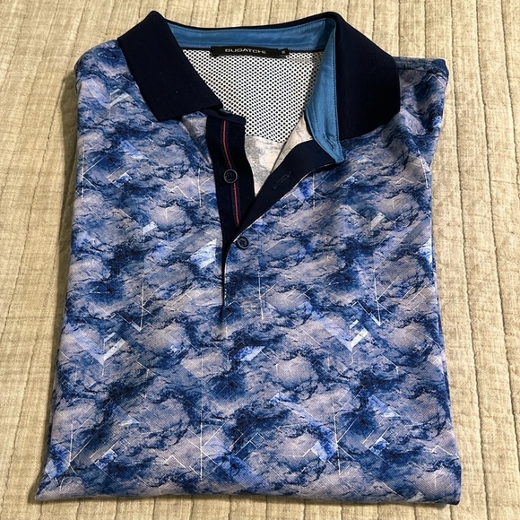 🔥🔥BUGATCHI – Short Sleeve Knit PoloCLASSIC BLUE / M